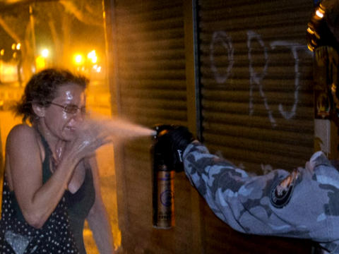 Pepper Spray, Brazil, June 2013