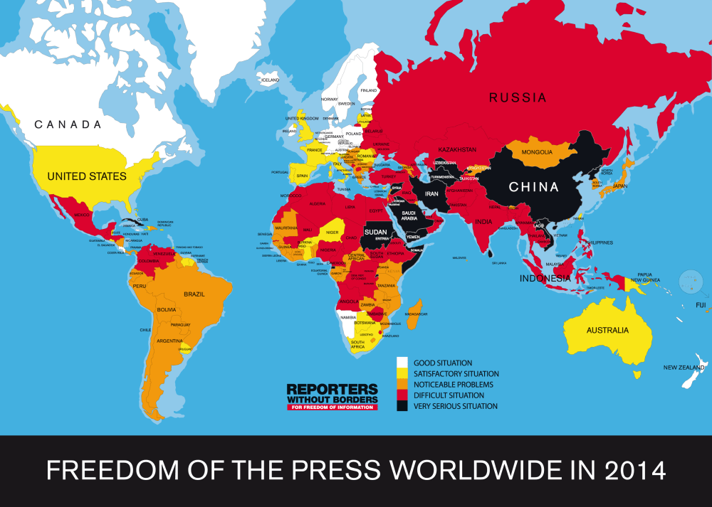 Reporters Without Borders, March 2014